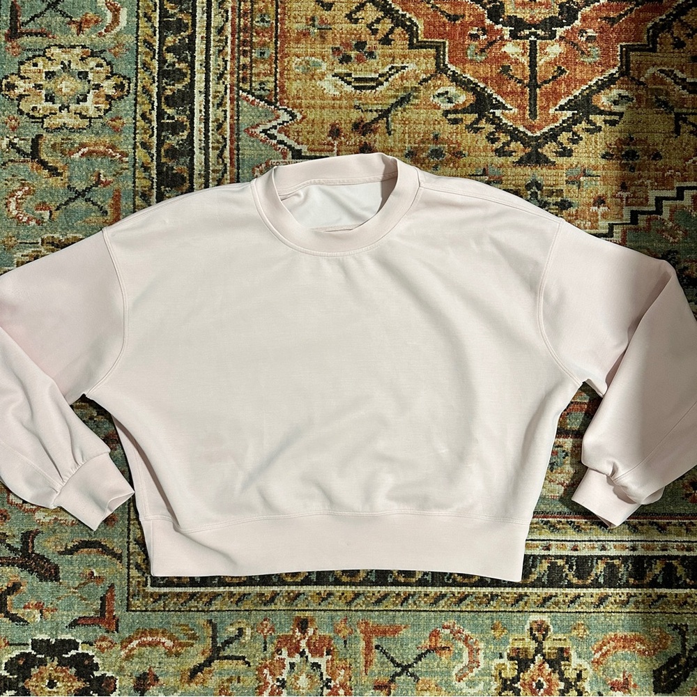 Lululemon Softstreme Perfectly Oversized Cropped Crew - Picture 6 of 9